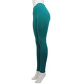 Women's Fleece Lined Leggings Footless Teal